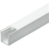 Mitea Lighting aluminijumski profil za led trake sivi 7.6x9x2000mm nadgradni sa difuzerom 2m MA078 | Eponuda.com