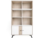 Marckeric Bijeli regal u dekoru hrasta 92x160 cm Sahara - Cijene