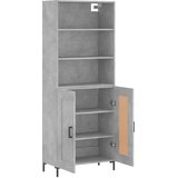  Visoka komoda siva betona 69,5x34x180 cm od konstruiranog drva | shoptok.hr