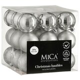 Mica Decorations Božićne kuglice (Srebrna, Plastika, Promjer: 6 cm, 27 Kom.) | shoptok.hr