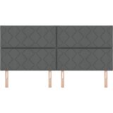  Vzglavje z LED lučmi z vzglavjem Siva 200 cm blago, (5000043963) | Shoptok.si