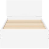  Okvir kreveta s uzglavljem bijeli 90 x 200 cm konstruirano drvo | shoptok.hr