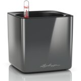 LECHUZA Okrasni lonec Cube Glossy 14 - Antracit visoki sijaj Cene