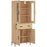  Visoka komoda hrasta sonome 69,5x34x180cm od konstruiranog drva | shoptok.hr