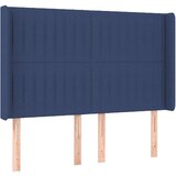  Posteljno vzglavje modro 147x16x118/128 cm blago, (20932080) | Shoptok.si