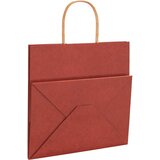  Papirnate vrećice 250 kom s ručkama crvene 26x17x25 cm | shoptok.hr