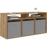  Nizek šalter s predalom Umetni hrast 102 x 32 x 48,5 cm, (5000238889) | Shoptok.si