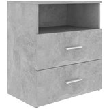Maison Chic Nočna omarica - Nočna miza betonsko siva 50x32x60 cm, (21688619) Cene