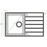 LAVEO MARGARITA, SIVA 790x490/190 mm | ePonuda.com