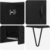 Kreveta Crni hrast 100 x 36 x 60 cm Konstruirano drvo | shoptok.hr