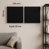  Akustički panel SILENCE 58x58 cm antracit | Eponuda.com