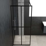 Pregrada Steklena pregrada za tuš prozorno kaljeno steklo 140x195 cm, (20683999) | Shoptok.si