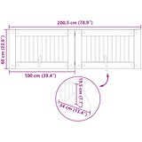  Vrata za pse s postoljem 2 pcs Hrast sonoma 100 x 60 cm | shoptok.hr