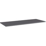 Police za knjige 4 kom visoki sjaj sive 100x40x1,5 cm iverica | shoptok.hr