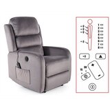 Molarem Home Fotelja PEGAZ barš. + masaža - siva | shoptok.hr