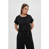 Marisse Cotton T-Shirt Decorated With Beads, Black | shoptok.hr