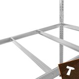 Bigstren metalni regal 180 x 100 x 60 cm, 5 polica, nosivost 1000 kg | shoptok.hr
