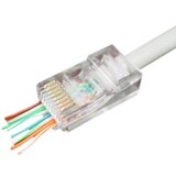 Gembird LC-PTU-01/10 Universal pass-through modular CAT5 UTP plug 8P8C, 10 u pak /CENA PO PAKOVANJU | Eponuda.com