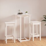  3-dijelni barski set bijeli od masivne borovine | shoptok.hr