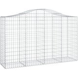  Lučne gabionske košare 3 kom 200x50x120/140cm pocinčano željezo | shoptok.hr