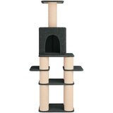  Mačje drvo s sisalnim postoljima za grebanje Tamnosiva 180 cm | shoptok.hr