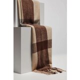 Marisse Large Brown Checkered Scarf | ePonuda.com