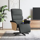 Maison Chic masažni naslanjač - Relax naslanjač z oporo za noge temno sivo blago, (22061601) | Shoptok.si