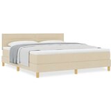  Krevet s kutijom s madracem krem 180x200 cm tkanina | shoptok.hr