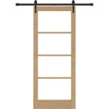 vidaXL Drsna vrata z nastavitvenim kompletom 'ORKDAL'83x202 cm | Shoptok.si