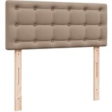vidaXL Box spring postelja z vzmetnico kapučino 80x200 cm umetno usnje, (21321112) | Shoptok.si