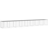  Kavez za kokoši s krovom svjetlosivi 803x98x90 cm čelični | shoptok.hr