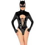 Black Level Black Velvet - Batwoman bodi dugih rukava (crni)