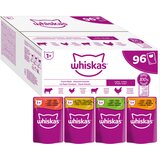JUMBO pakiranje Whiskas 1+ Adult vrečke 96 x 85 g - Klasični izbor v omaki | shoptok.hr