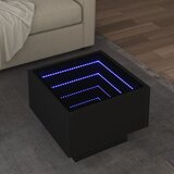 Furnova Stranska mizica z LED črna 40x40x30 cm inženirski les, (21915753) Cene