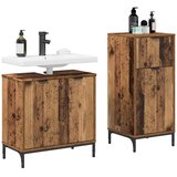  Set namještaja za kupaonicu s ladicama 2 pcs Staro drvo | shoptok.hr
