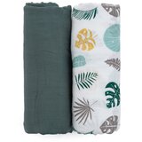 Petite & Mars Misty plenice iz blaga Misty Green 120 x 120 cm 2 kos | Shoptok.si
