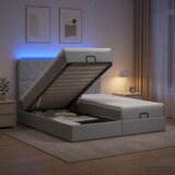  od pjene s madracem i LED-om Svjetlosiva 200 x 200 cm | shoptok.hr