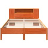 vidaXL Krevet s regalom za knjige bez madraca 150x200 cm od borovine | shoptok.hr