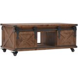  Stolić za kavu od masivne jelovine 91 x 51 x 38 cm smeđi | shoptok.hr