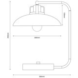  Brilagi - LED Stolna lampa FLAMENGO 1xE27/60W/230V bela | Eponuda.com