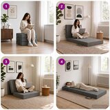 SOFA na razvlačenje 75 x 63 x 45 cm Svjetlosiva | shoptok.hr