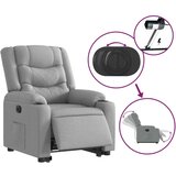 vidaXL Električni naslonjač na podizanje svjetlosivi od tkanine | shoptok.hr
