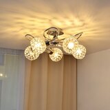  plafonski luster sophia 5xE27/15W/230V sjajni hrom/prozirno staklo | Eponuda.com