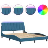 vidaXL Posteljni okvir z LED lučkami mode 120x200 cm žamet, (21081758) Cene