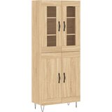 vidaXL Visoka komoda hrasta sonome 69 5x34x180cm od konstruiranog drva | shoptok.hr