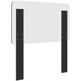 vidaXL Vzglavje z vzglavjem Črna Orehovina 90 cm Konstruiran les | Shoptok.si