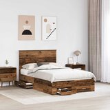  Krevetna konstrukcija Staro drvo 120 x 190 cm Konstruirano drvo | shoptok.hr