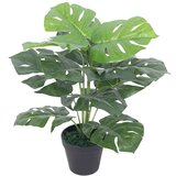 vidaXL Umetna rastlina monstera v loncu 45 cm zelene barve Cene