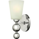 Elstead Lighting Elstead Zelda Stenska svetilka z 1 lučjo, senčnik iz poliranega niklja in stekla, E27, (22099162) | Shoptok.si