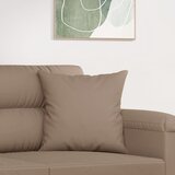  Ukrasni jastuci 2 kom smeđesivi 40 x 40 cm od mikrovlakana | shoptok.hr
